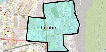 Location Map of Turbhe, Navi Mumbai