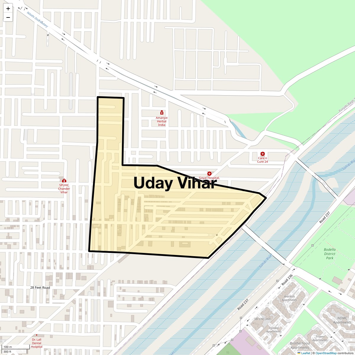 Check Time Travel of Uday Vihar, Delhi