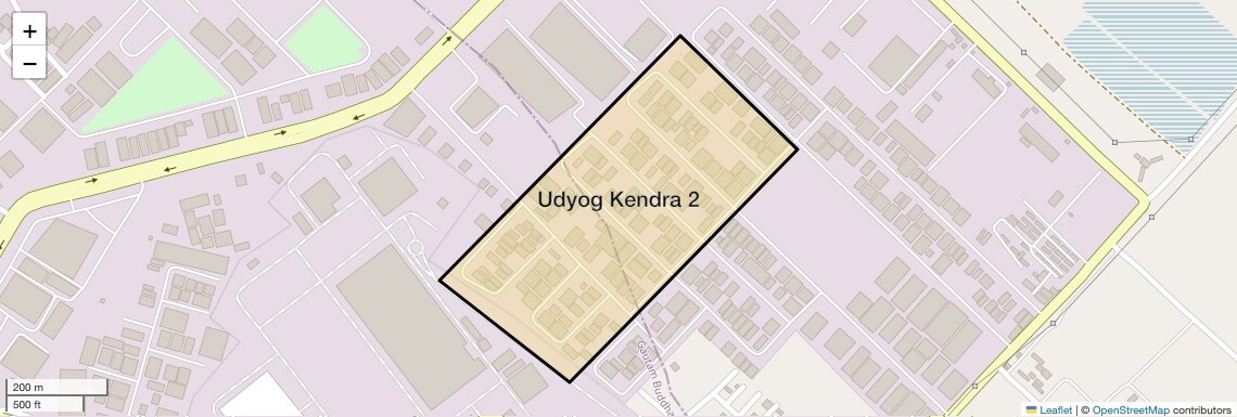 Location Map of Udyog Kendra 2, Greater Noida