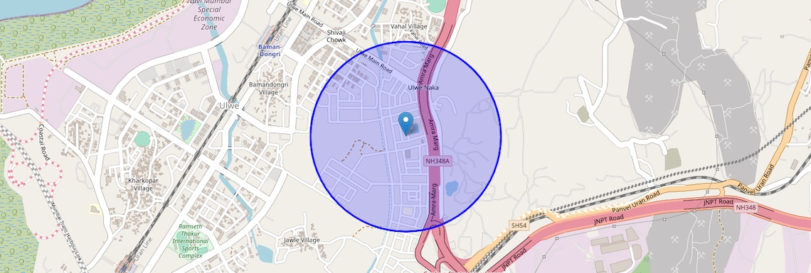 Location Map of Ulwe Sector 24, Navi Mumbai
