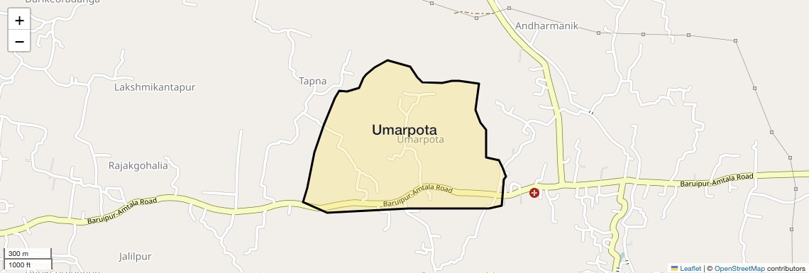 Location Map of Umarpota, Kolkata