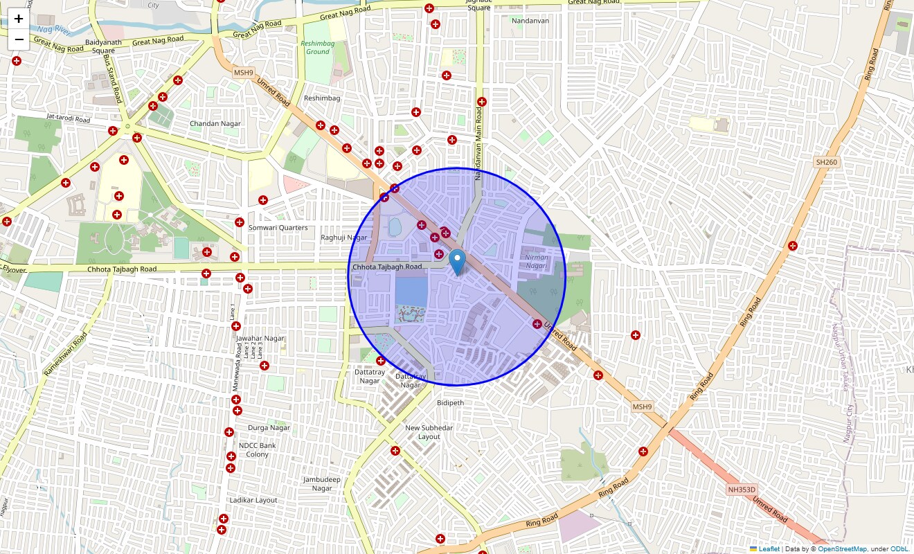 Check Time Travel of Umred Rd, Nagpur