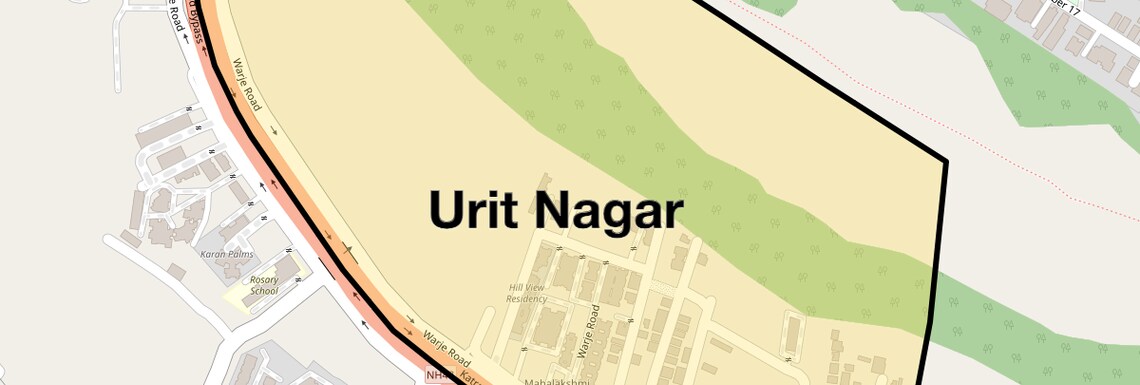 Location Map of Urit Nagar, Pune
