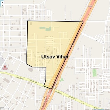 Location Map of Utsav Vihar, Delhi