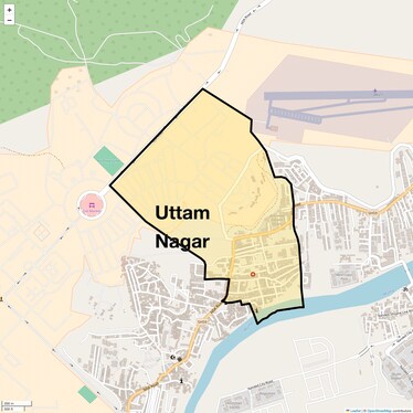 Location Map of Uttam Nagar, Pune