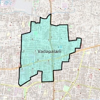 Vadapalani Map