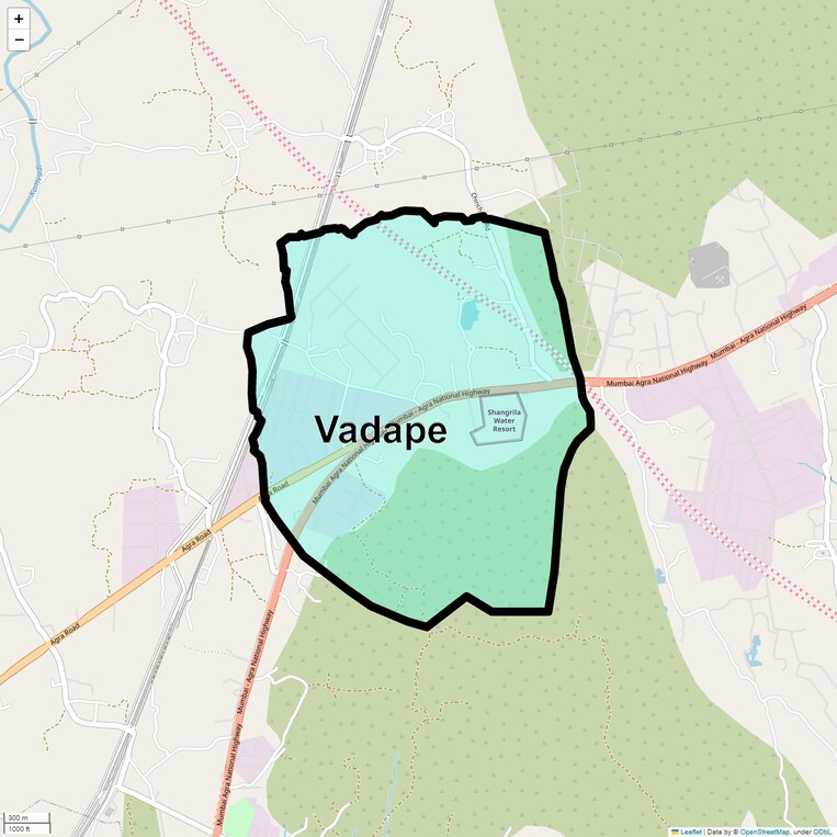 Location Map of Vadape