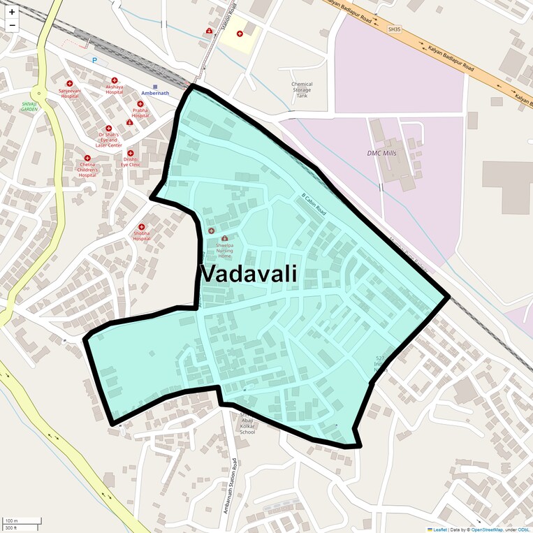 Location Map of Vadavali