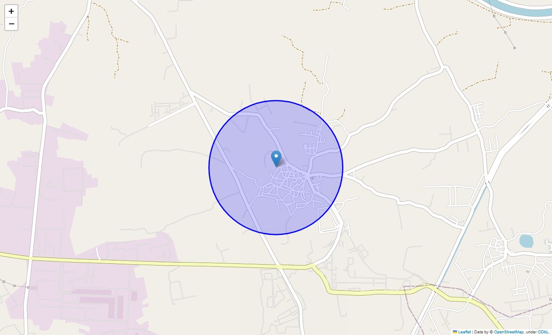 Location Map of Vadsar, Ahmedabad