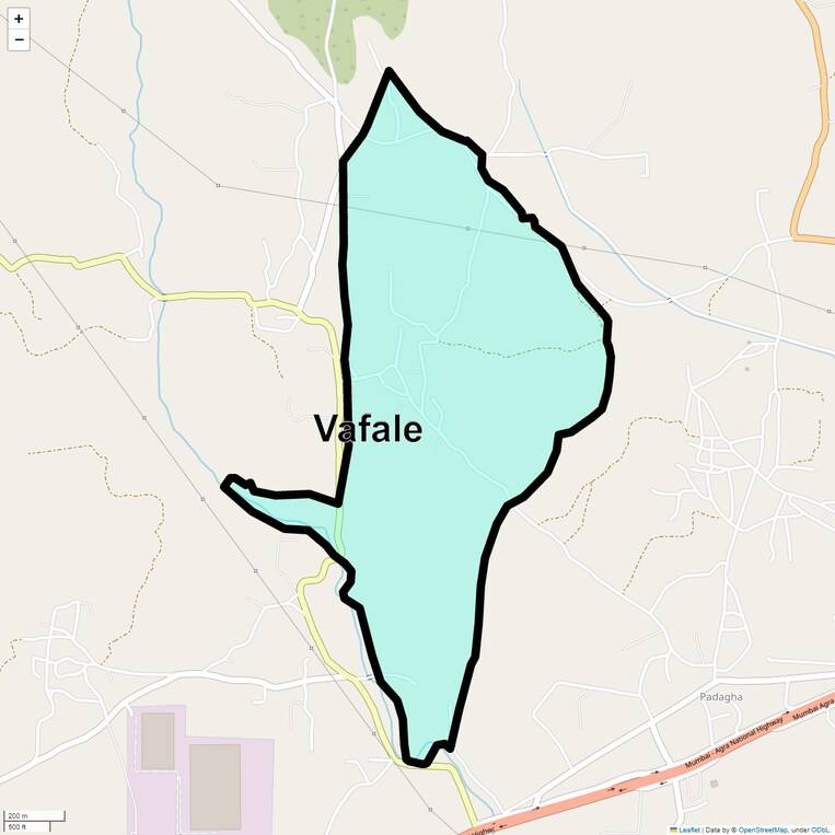 Location Map of Vafale