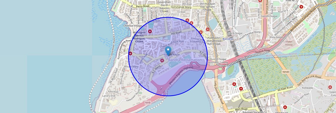 Location Map of Vaidya Nagar, Mumbai