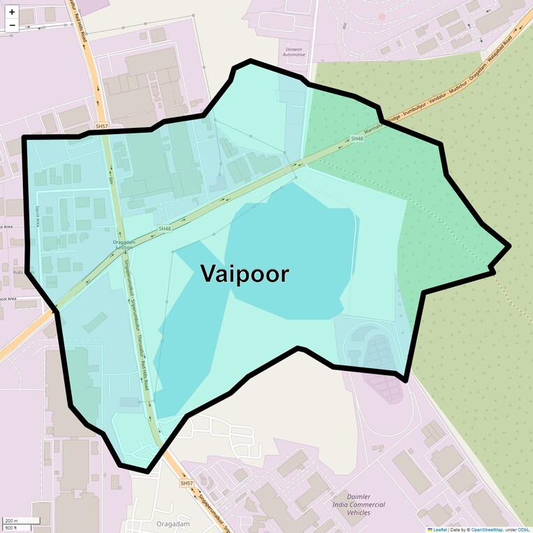 Location Map of Vaipoor