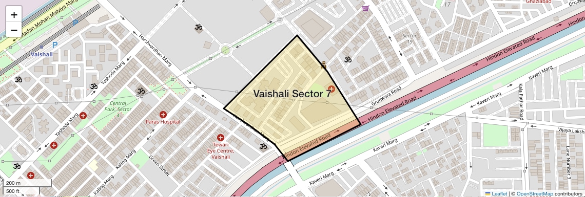 Vaishali Sector 7 Map