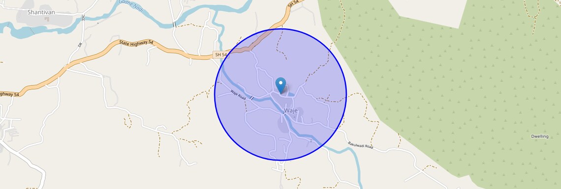 Location Map of Vaje, Navi Mumbai
