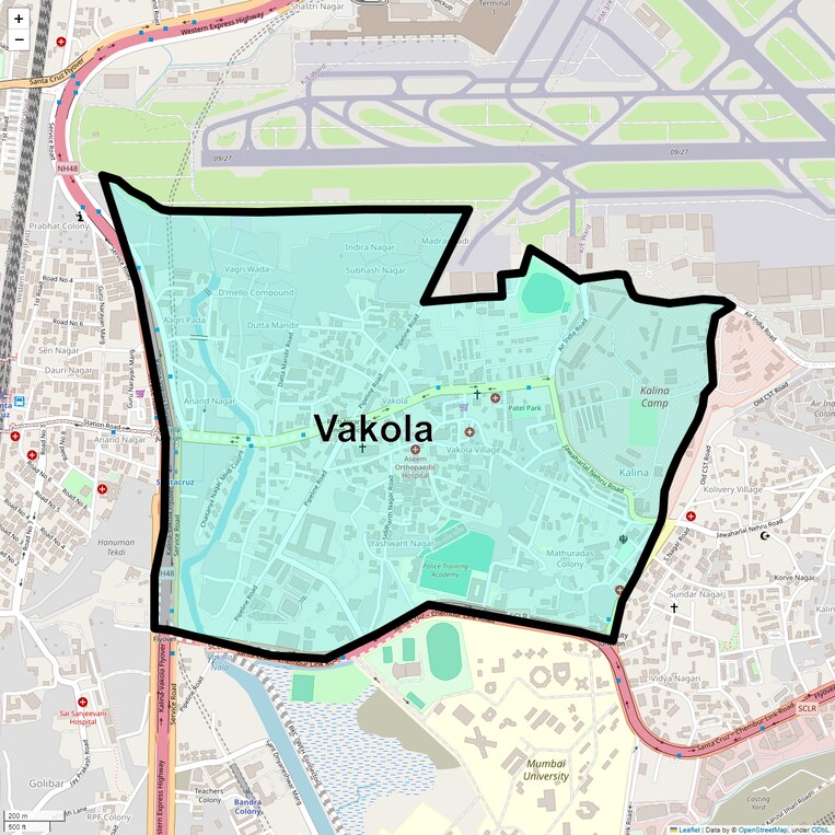 Location Map of Vakola