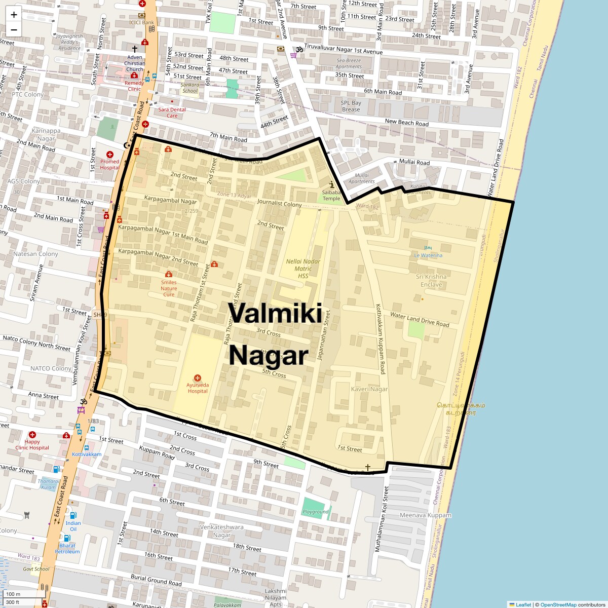 Check Time Travel of Valmiki Nagar, Chennai