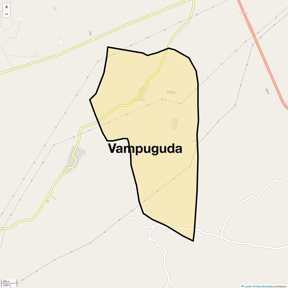 Location Map of Vampuguda, Hyderabad