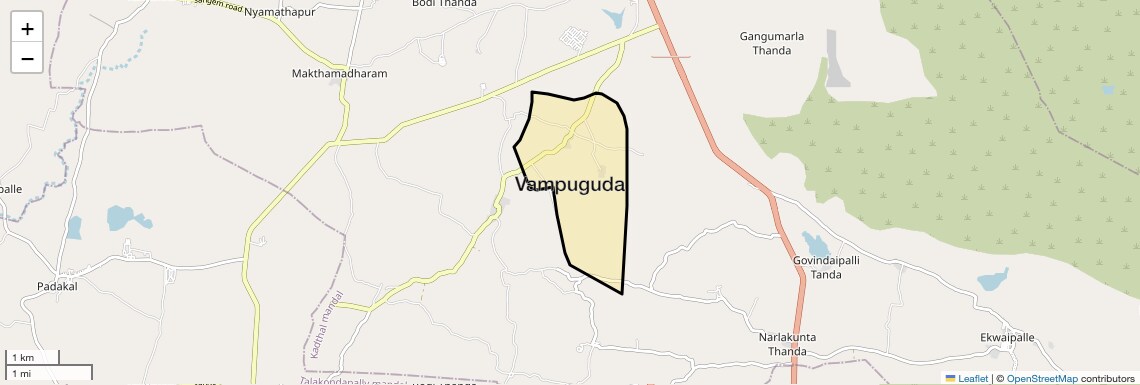 Location Map of Vampuguda, Hyderabad