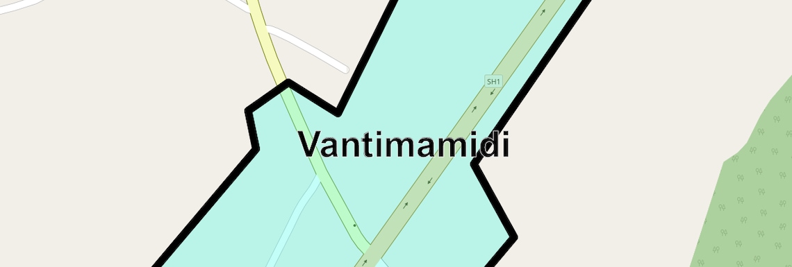 Location Map of Vantimamidi, Hyderabad
