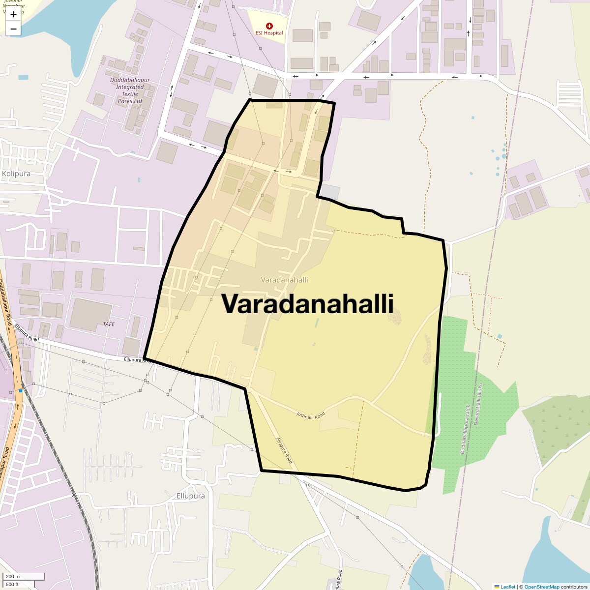 Varadanahalli Map