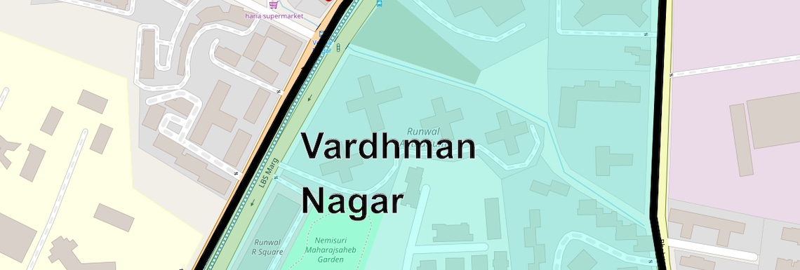 Location Map of Vardhman Nagar, Mumbai
