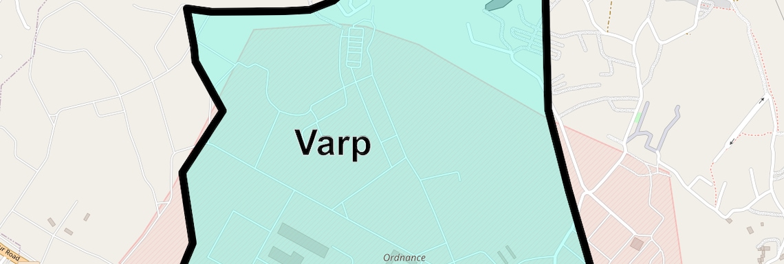 Location Map of Varp, Thane