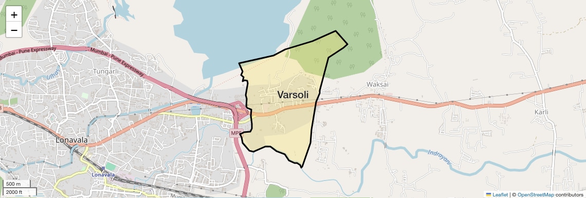 Location Map of Varsoli, Pune