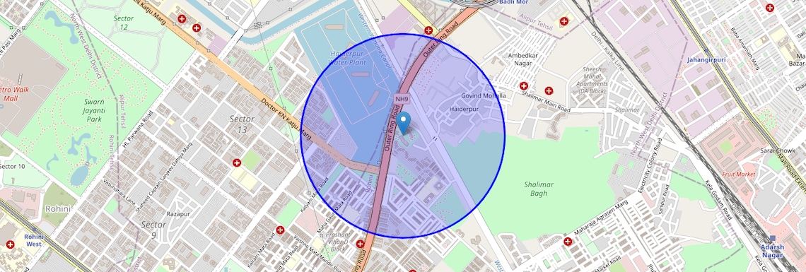 Location Map of Varun Niketan, Delhi
