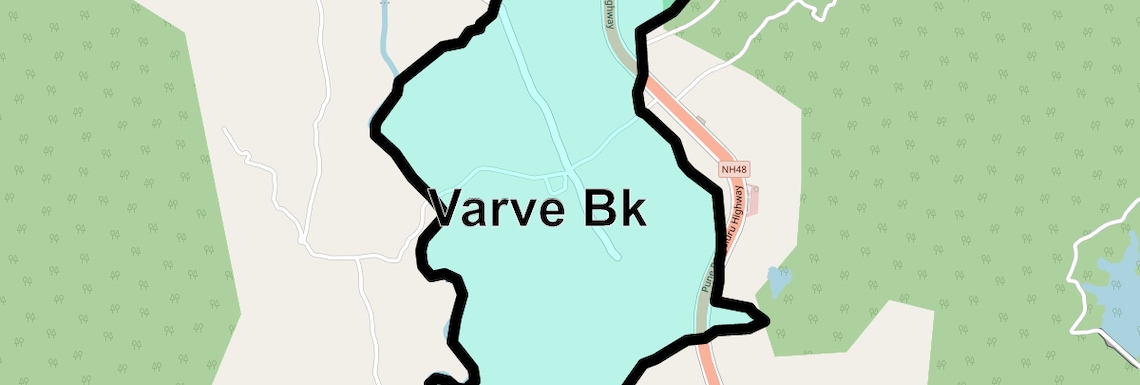Location Map of Varve Bk, Pune