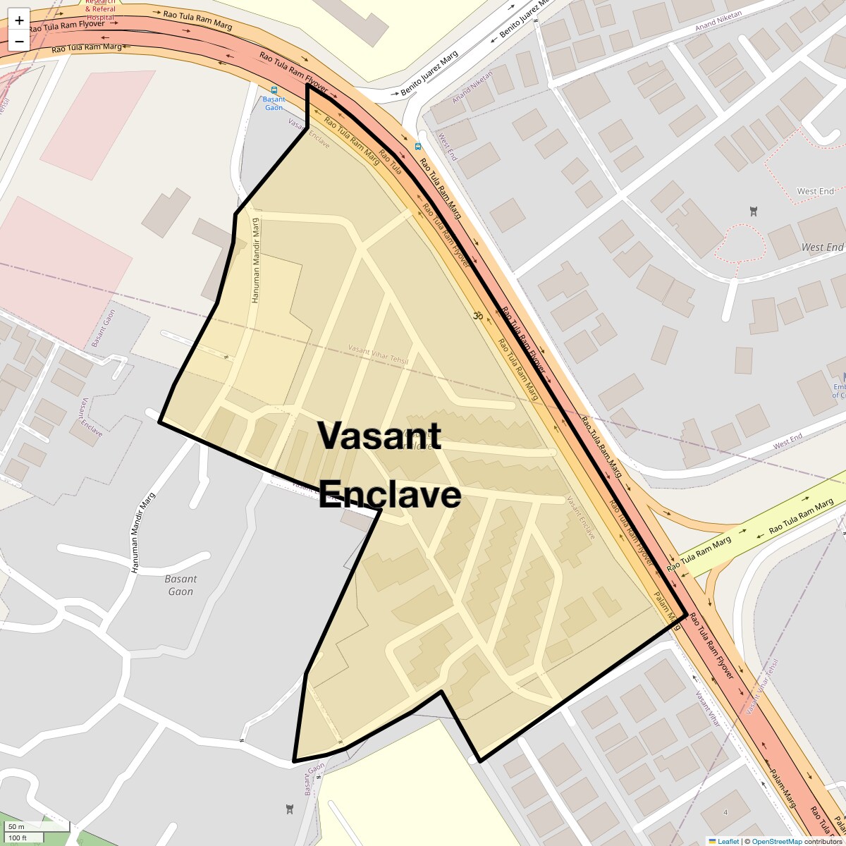 Check Time Travel of Vasant Enclave, Delhi