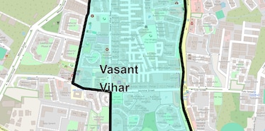Location Map of Vasant Vihar, Thane