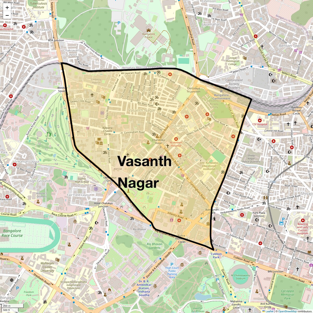 Check Time Travel of Vasanth Nagar, Bangalore