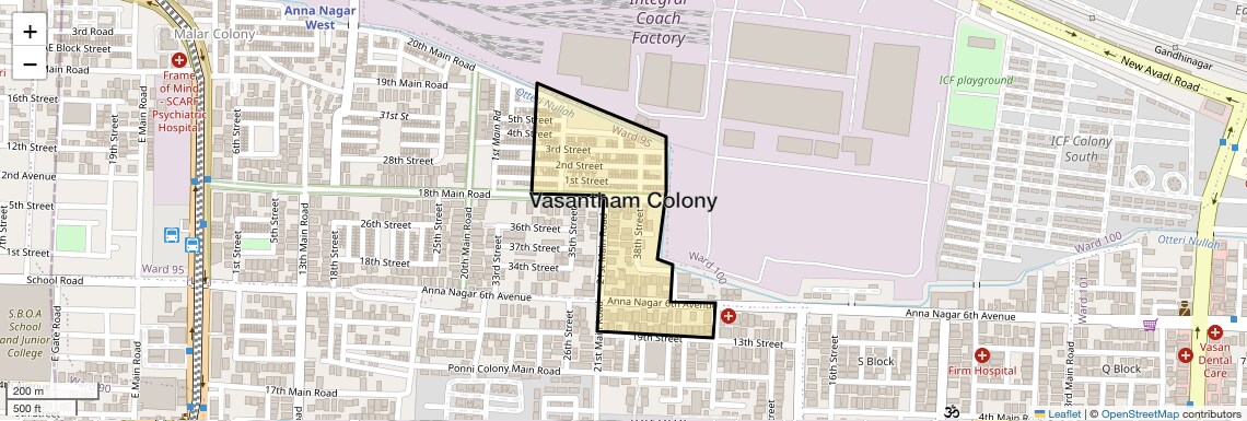 Vasantham Colony,Chennai