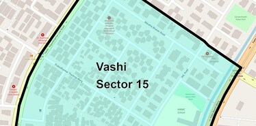 Location Map of Vashi Sector 15, Navi Mumbai