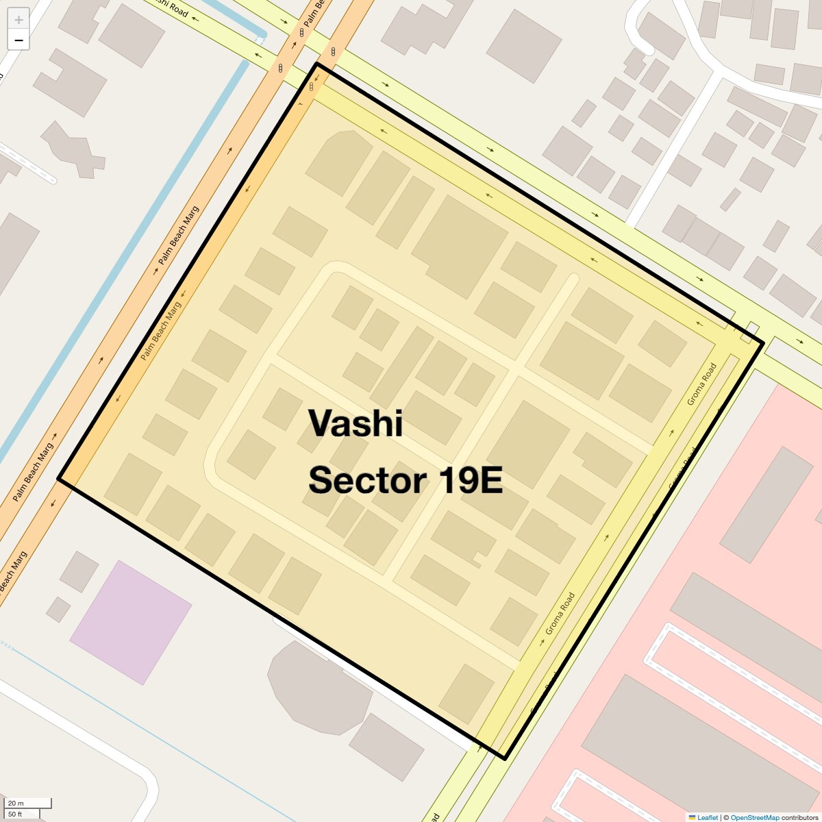 Vashi Sector 19E Map