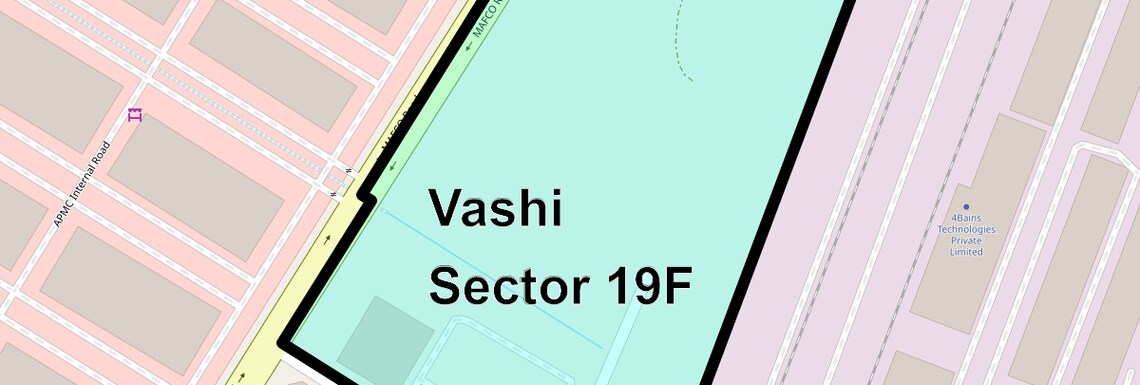 Location Map of Vashi Sector 19F, Navi Mumbai