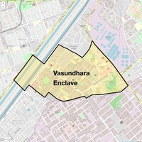 Vasundhara Enclave Map