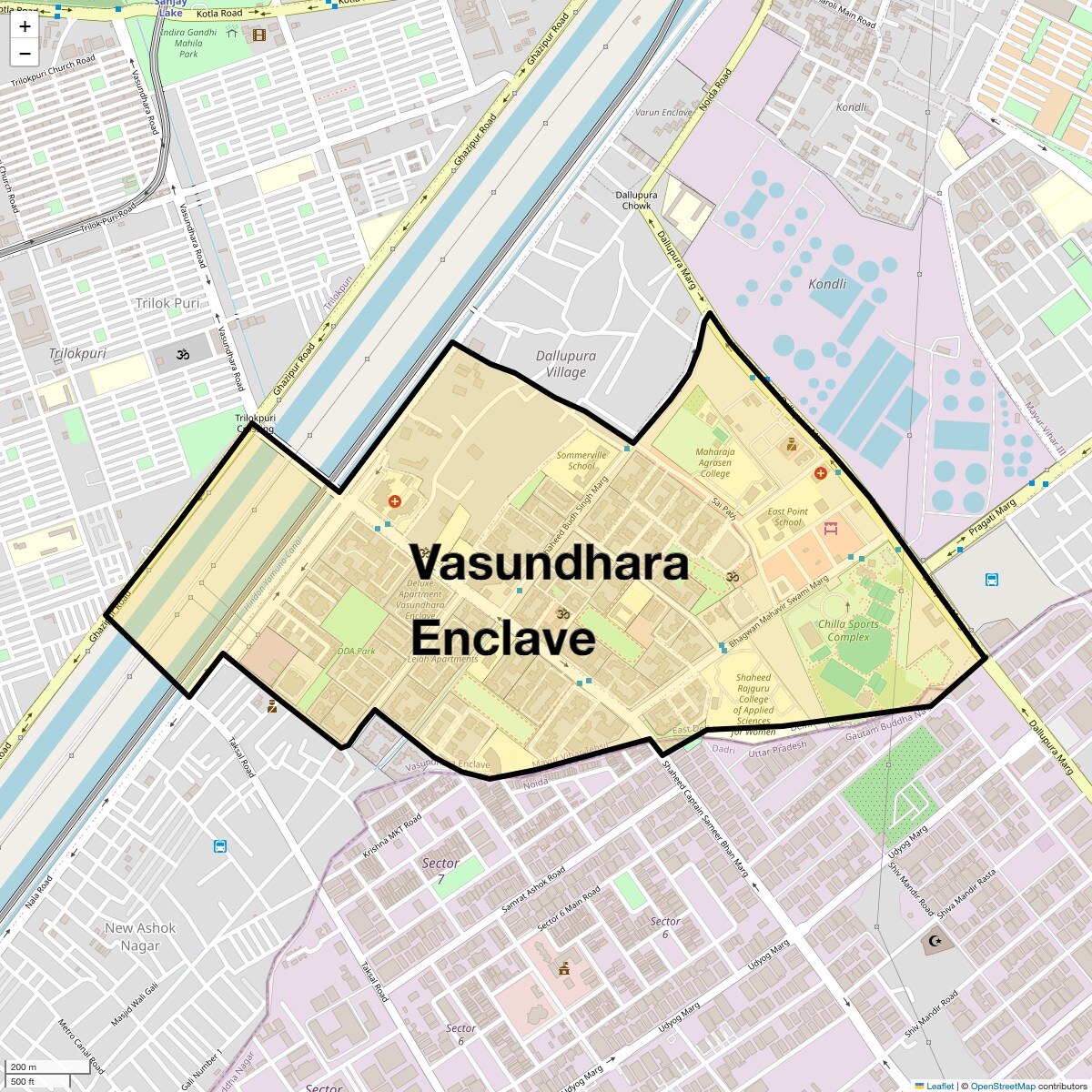 Check Time Travel of Vasundhara Enclave, Delhi