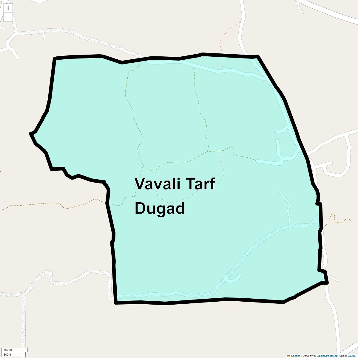 Location Map of Vavali Tarf Dugad, Thane