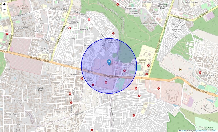 Location Map of Vayusenabad