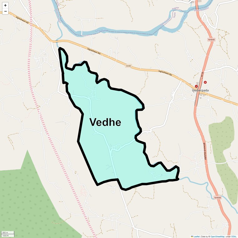 Location Map of Vedhe