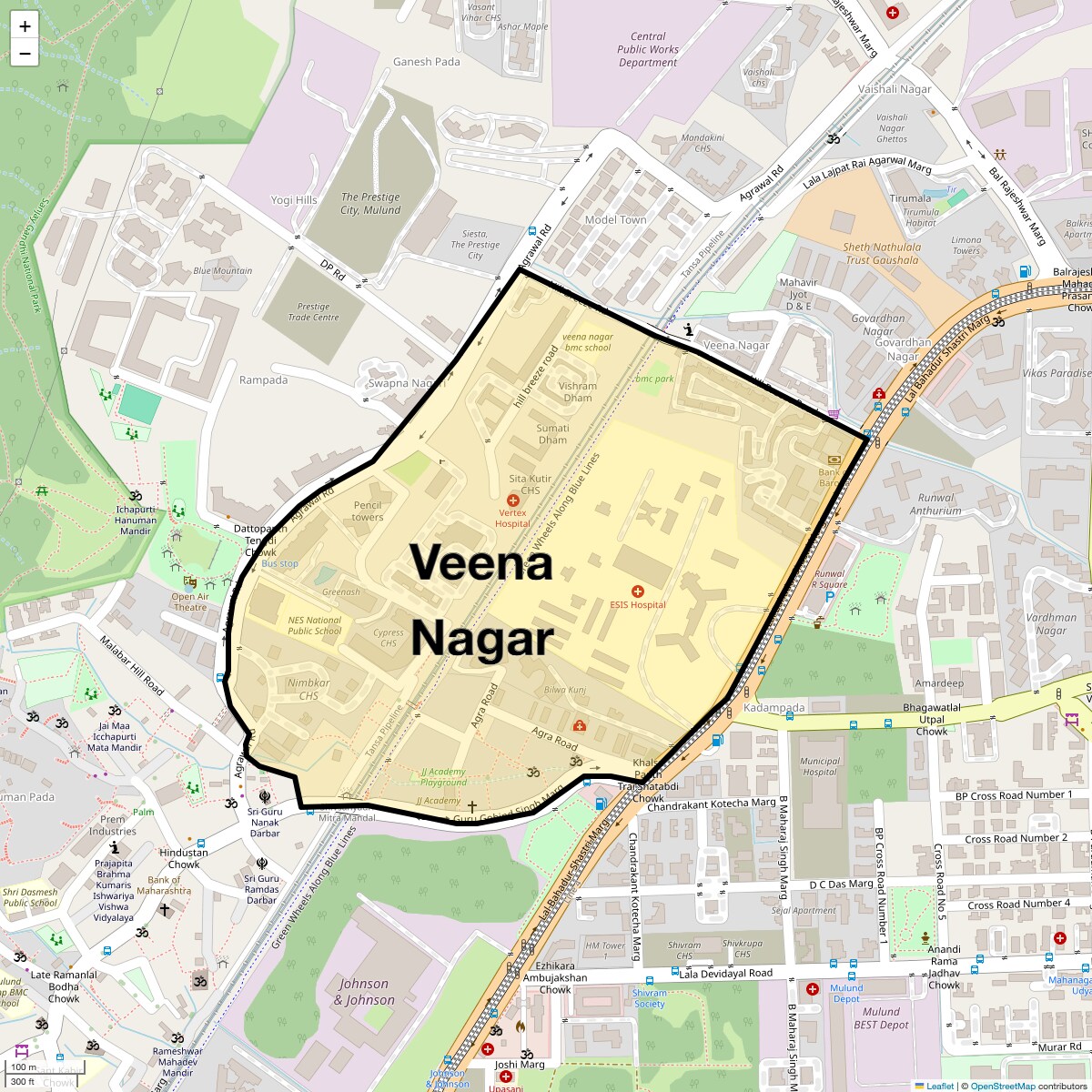 Check Time Travel of Veena Nagar, Mumbai