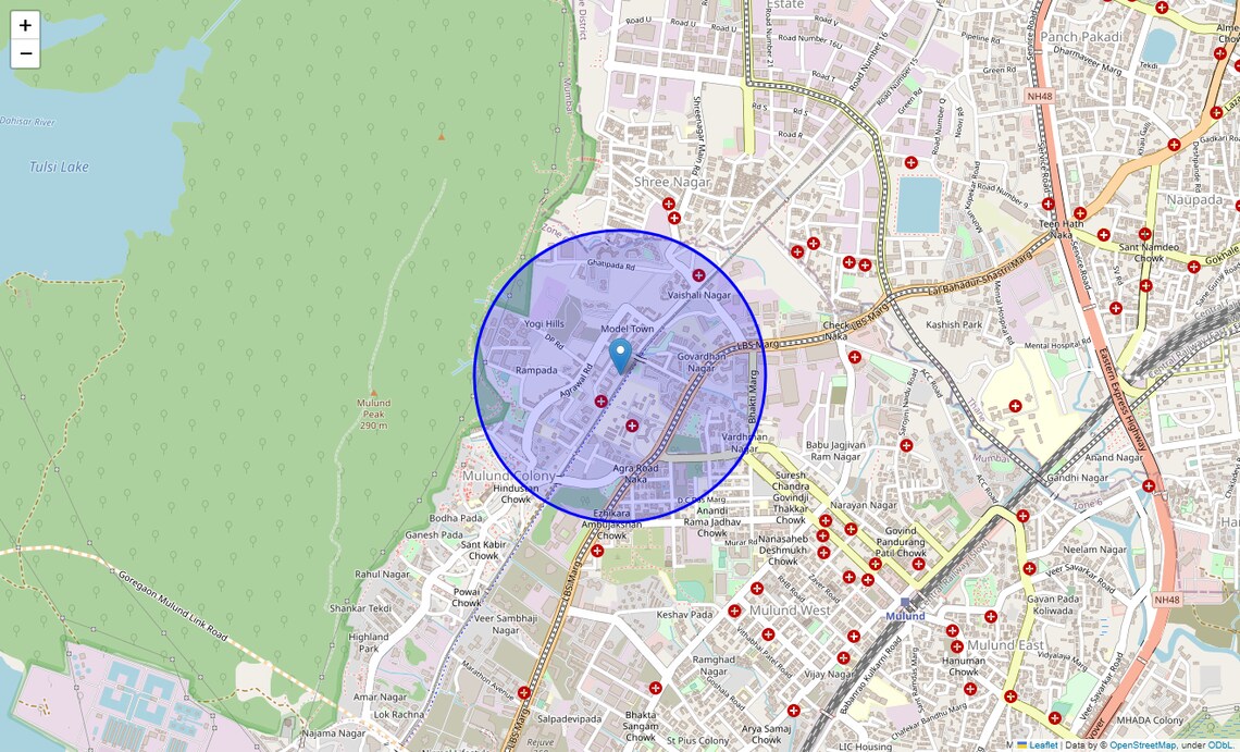 Location Map of Veena Nagar Phase 2, Mumbai