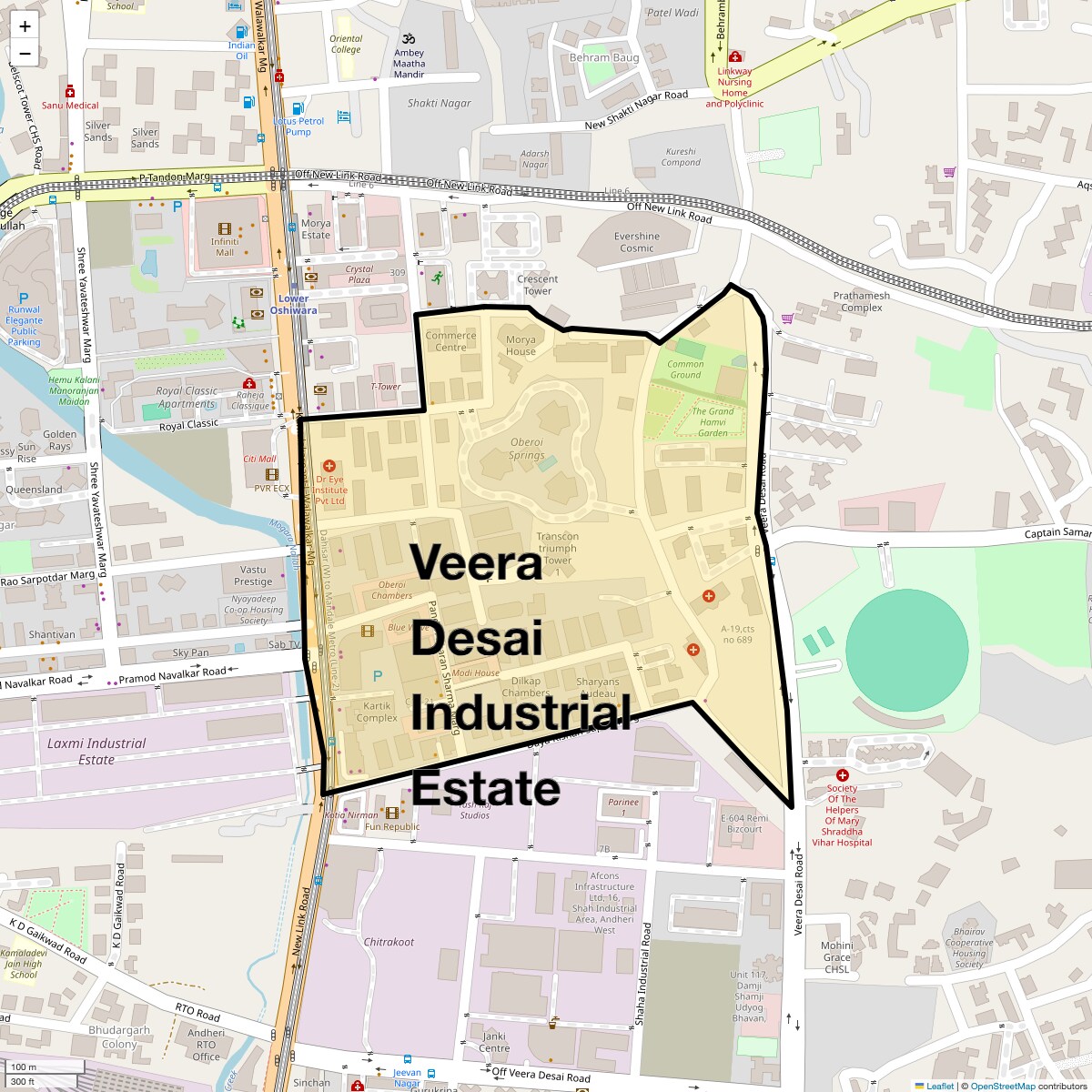 Check Time Travel of Veera Desai Industrial Estate, Mumbai