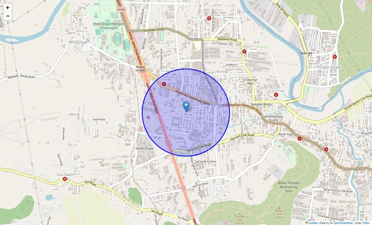 Location Map of Veerabhadra Nagar