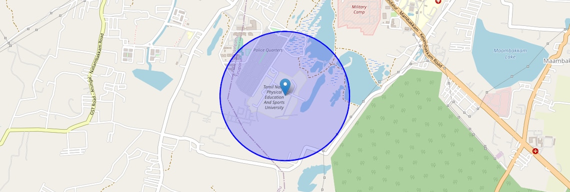 Location Map of Vengadamangalam, Chennai