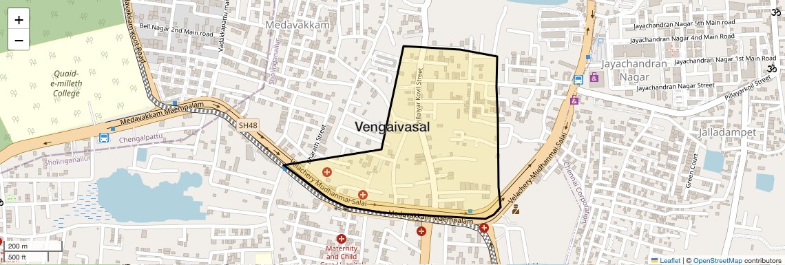Vengaivasal Map