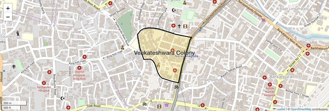 Venkateshwara Colony Map