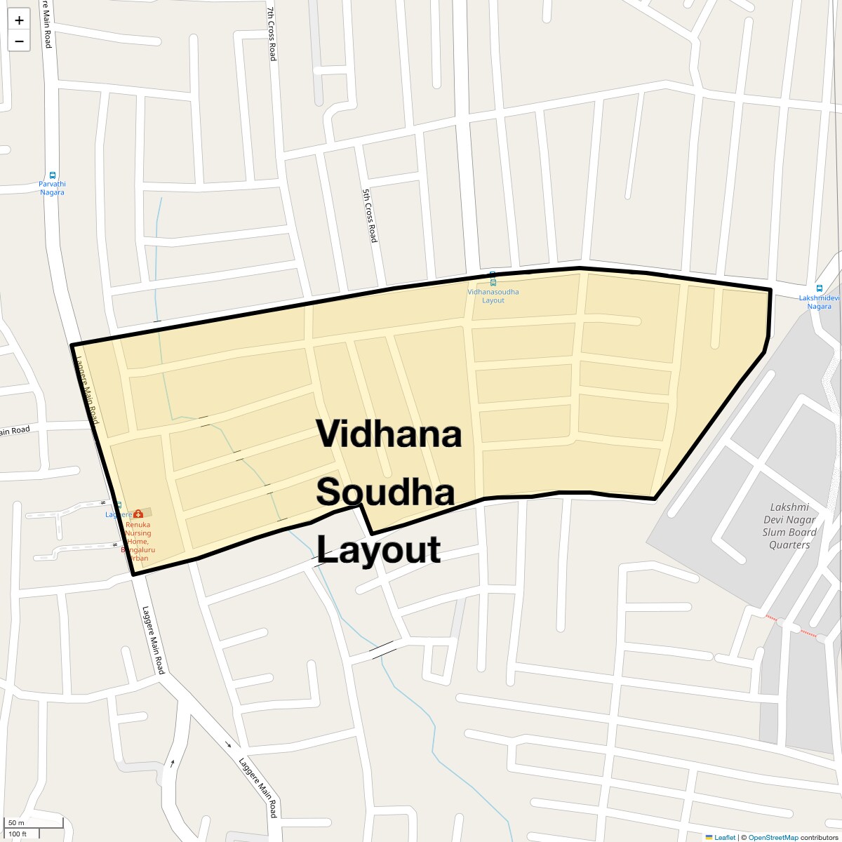 Check Time Travel of Vidhana Soudha Layout, Bangalore