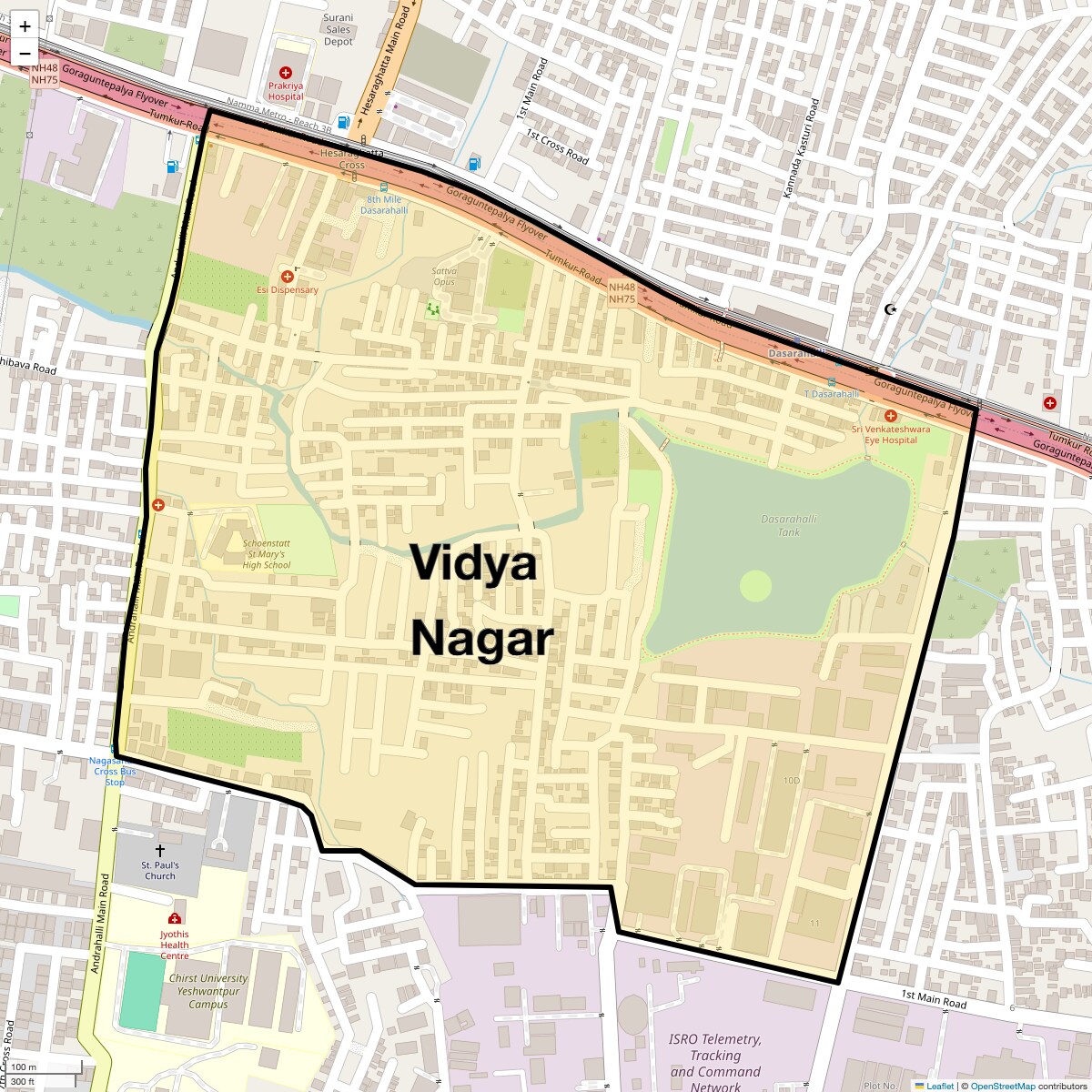 Check Time Travel of Vidya Nagar, Bangalore